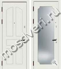 Дверь входная металлическая с зеркалом - купить от производителя Мосдвери Дверь входная металлическая с зеркалом